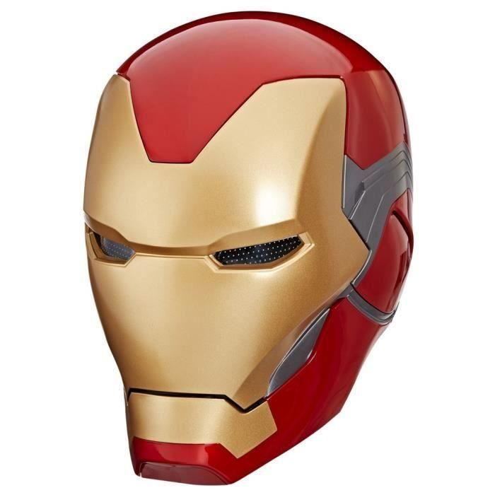 Casco electrónico Iron Man, con efectos de luz, juguete de cosplay coleccionable premium para adultos, serie Marvel Legends