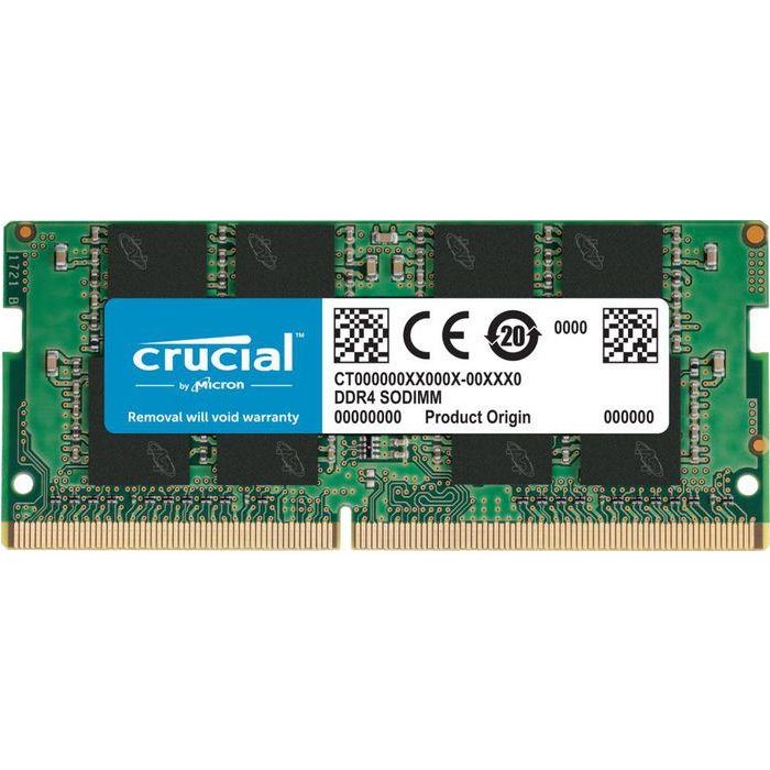 Crucial 16GB DDR4-3200 SODIMM CL22 1.2V Memoria RAM para Portátiles - Mejora el Rendimiento y la Multitarea Crucial 16GB DDR4-3200 SODIMM CL22 1.2V Memoria RAM para Portátiles - Mejora el Rendimiento y la Multitarea