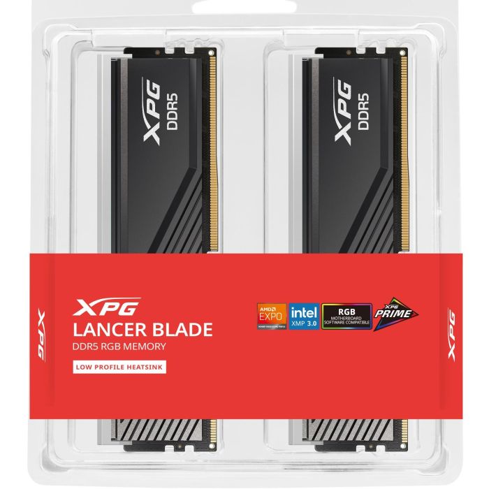 32 GB ADATA DIMM 6000 (2x 16 GB) Dual-Kit (schwarz. AX5U6000C4816G-DTLABRBK. XPG Lancer Blade RGB. INTEL XMP. AMD EXPO) 3 32 GB ADATA DIMM 6000 (2x 16 GB) Dual-Kit (schwarz. AX5U6000C4816G-DTLABRBK. XPG Lancer Blade RGB. INTEL XMP. AMD EXPO) 3