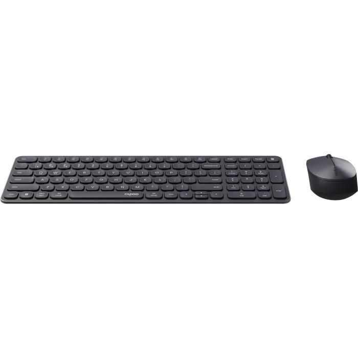RAPOO 9310M - Combo Teclado y Ratón Inalámbrico Multimodo Ultrafino - Negro 2