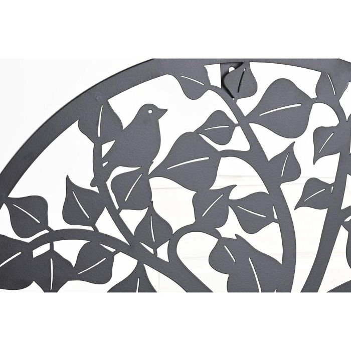 Decoracion Pared Tradicional DKD Home Decor Negro Blanco 1 x 40 x 40 cm (2 Unidades) 2
