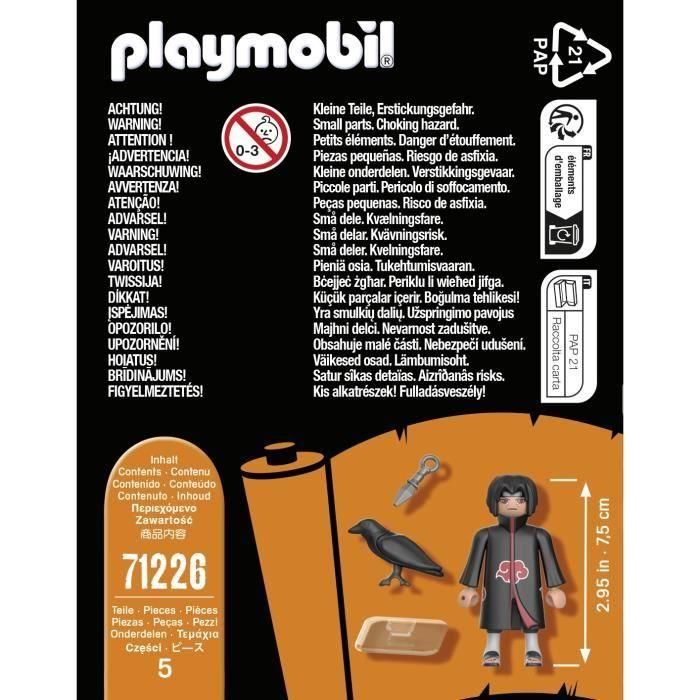 PLAYMOBIL 71226 Itachi Akatsuki - Naruto Shippuden - Edad 5 3 PLAYMOBIL 71226 Itachi Akatsuki - Naruto Shippuden - Edad 5 3