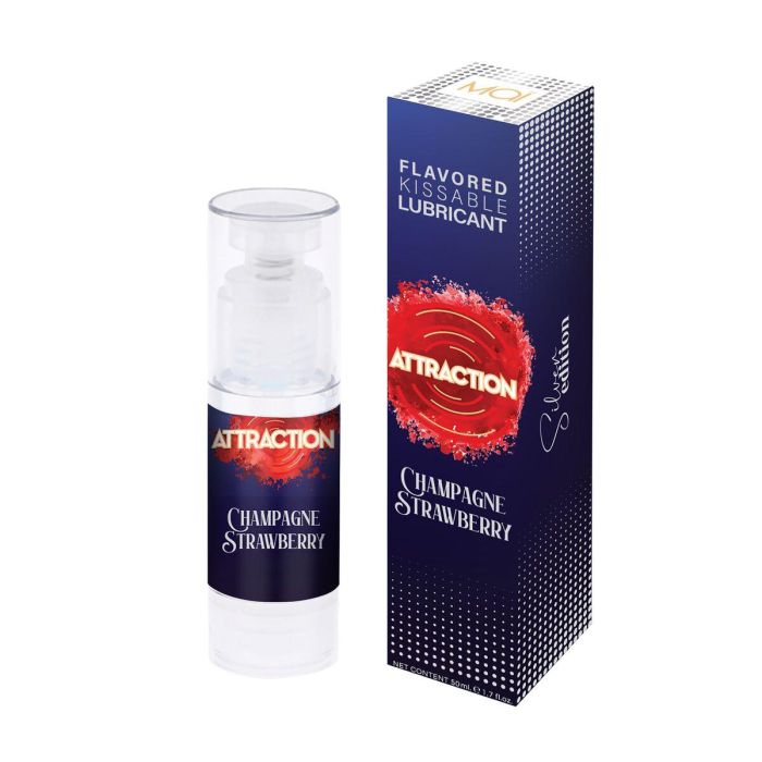 Lubricante Attraction Champán de Fresa 6 Lubricante Attraction Champán de Fresa 6