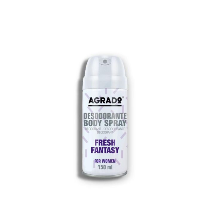 Agrado Desodorante Body Spray Fresh Fantasy para Mujer, Fragancia Fresca y Cítrica, Uso Diario, Dermatológicamente Testado