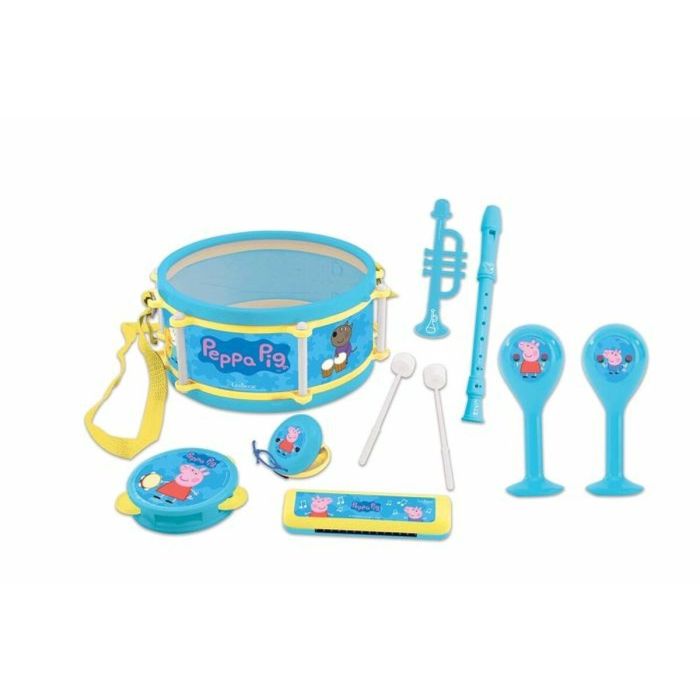 Lexibook - Set musical de Peppa Pig - 7 instrumentos - Almacenamiento en el tambor