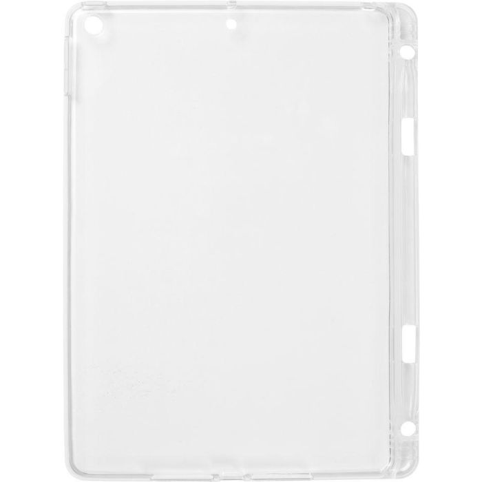 eSTUFF Funda de TPU Antigolpes Transparente para iPad 10.2" (2020/2019) con Soporte para Lápiz, Protección Trasera y Lateral