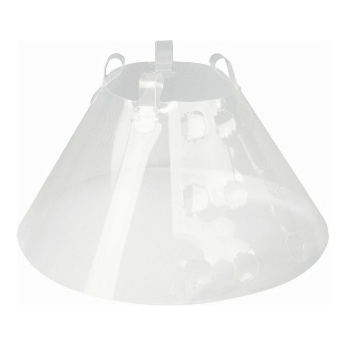 KVP Collar Isabelino Betsy Transparente de Plástico, Ajustable, Protección Cuerpo Entero, Cuello 45-56 cm, Prof. 30 cm