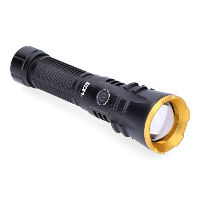 Edm Linterna LED de Largo Alcance 1800 lm, Zoom, 600 m, IP65, Batería 4000 mAh USB-C 3 Edm Linterna LED de Largo Alcance 1800 lm, Zoom, 600 m, IP65, Batería 4000 mAh USB-C 3
