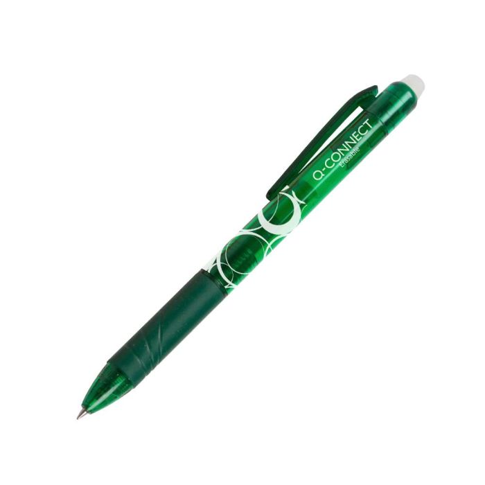 Boligrafo Q-Connect Retractil Borrable 0,7 mm Color Verde 10 unidades 1