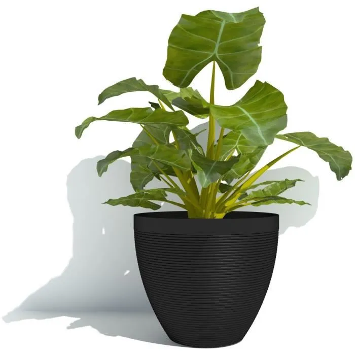 Garden Id Maceta Green Care Impact Black-Anth 02042069 30 x 26 cm 10 años reciclado UV gel 4