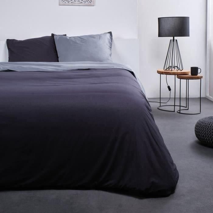 Today Juego de Cama 100% Algodón 57 hilos/cm² 240x260 cm Bicolor Gris Noa con 2 Fundas Almohada 65x65 cm Today Juego de Cama 100% Algodón 57 hilos/cm² 240x260 cm Bicolor Gris Noa con 2 Fundas Almohada 65x65 cm