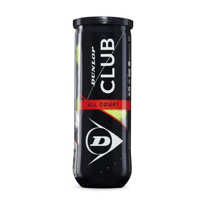 Pelotas de Tenis D TB CLUB AC 3 PET Dunlop 601334 Amarillo 1 Pelotas de Tenis D TB CLUB AC 3 PET Dunlop 601334 Amarillo 1