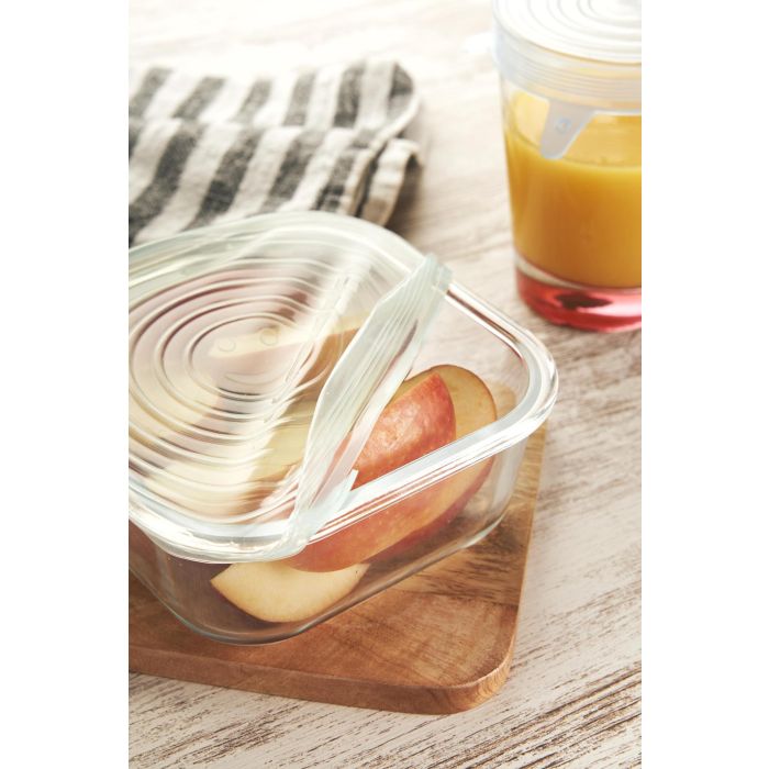 Quttin Set de 6 Tapas de Silicona Adaptables, 25 cm Ancho x 26 cm Largo x 2 cm Alto 19