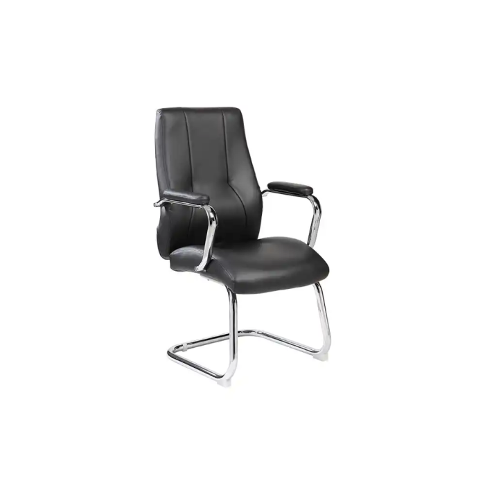 Rocada Silla Confidente Brazos Fijos Estructura Cromada Asiento y Respaldo Tapizado Similpiel Negro 110cm Alto 0 Rocada Silla Confidente Brazos Fijos Estructura Cromada Asiento y Respaldo Tapizado Similpiel Negro 110cm Alto 0