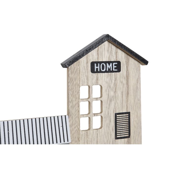 DKD Home Decor Estanteria Pared Sasoon Scandi Marron Blanco 9 x 27 x 39 cm 2