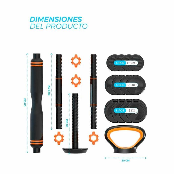 Kit de Pesas Rusas y Mancuernas Xiaomi 40 kg 4 Kit de Pesas Rusas y Mancuernas Xiaomi 40 kg 4