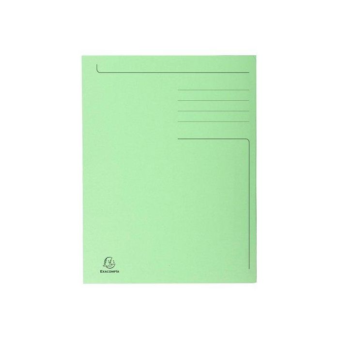 Subcarpeta Exacompta Forever 3 Solapa 280G A4 Verde Claro Paquete De 50