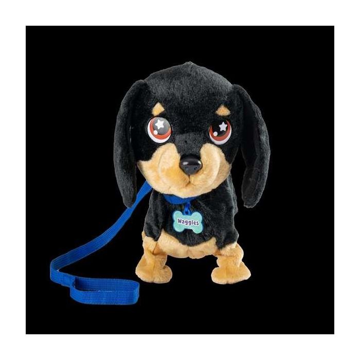 Bizak Waggles Mi Perrito Salchicha 64559091 Peluche Interactivo que camina, ladra y mueve la cola con correa incluida 12