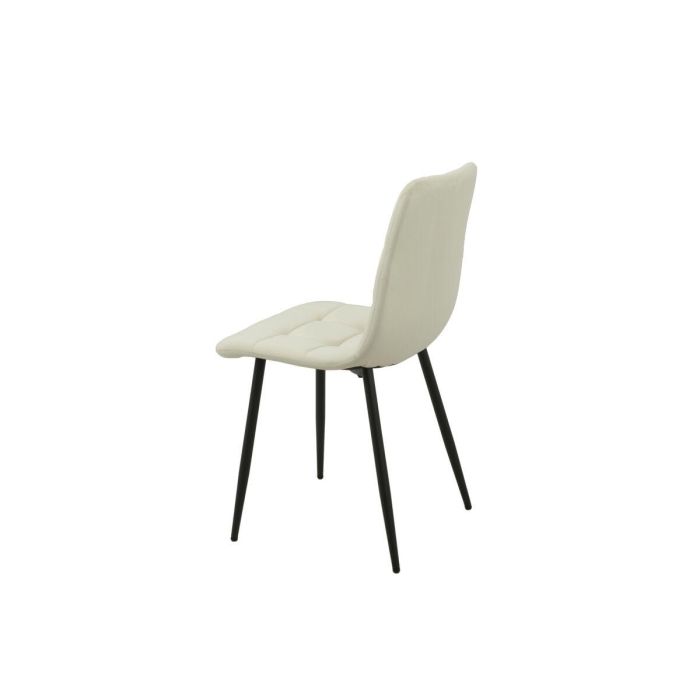 Silla Romimex Blanco Terciopelo Metal 45 x 89 x 55 cm 2