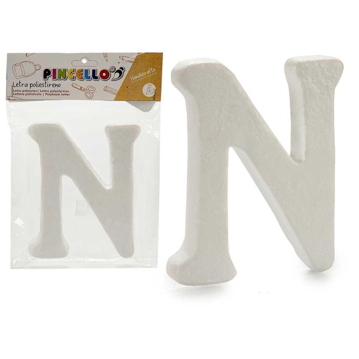 Letra N Poliestireno 13,5x15 cm - Pincello (48 Unidades) Letra N Poliestireno 13,5x15 cm - Pincello (48 Unidades)