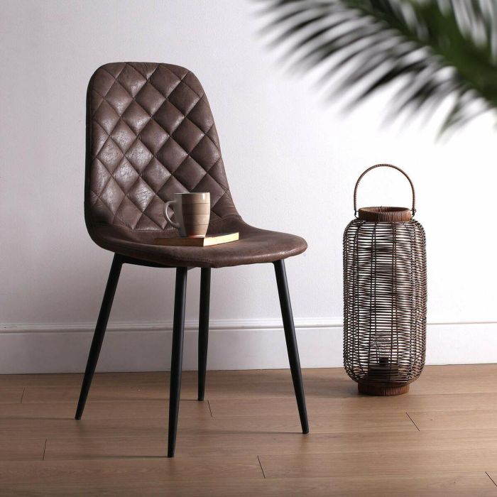 Silla Versa Serena Marrón oscuro 53 x 88 x 43,5 cm (4 Unidades) 3 Silla Versa Serena Marrón oscuro 53 x 88 x 43,5 cm (4 Unidades) 3