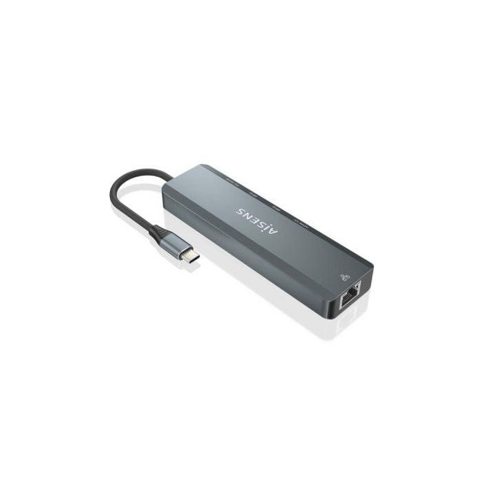 AISENS - USB-C DOCK 5 EN 1, USB-C A 1xHDMI, 1xRJ45, 2xUSB, 1xPD, GRIS, 15CM 2 AISENS - USB-C DOCK 5 EN 1, USB-C A 1xHDMI, 1xRJ45, 2xUSB, 1xPD, GRIS, 15CM 2