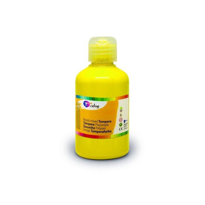 Tempera Tcolors Liquida 500 Ml (Botella) Amarillo