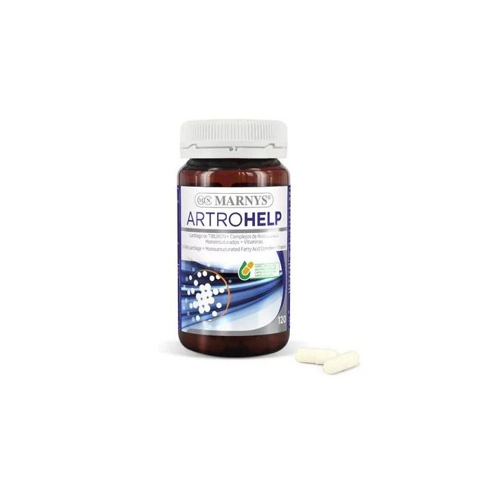 MARNYS Artrohelp Cartílago de Tiburón + Vitaminas C, B6, D y Ácidos Grasos Monoinsaturados 120 Cápsulas para Articulaciones