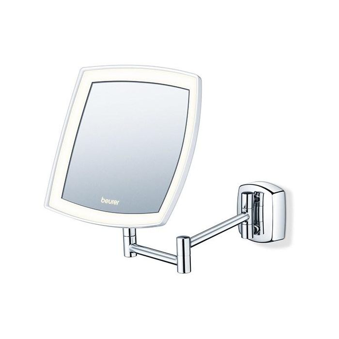 Beurer BS-89 Espejo Cosmético con Luz LED de Pared y 5 Aumentos para Cuidado Diario