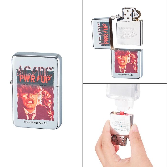 Mechero gasolina ac/dc, tipo zippo, modelos variados euro/u 8