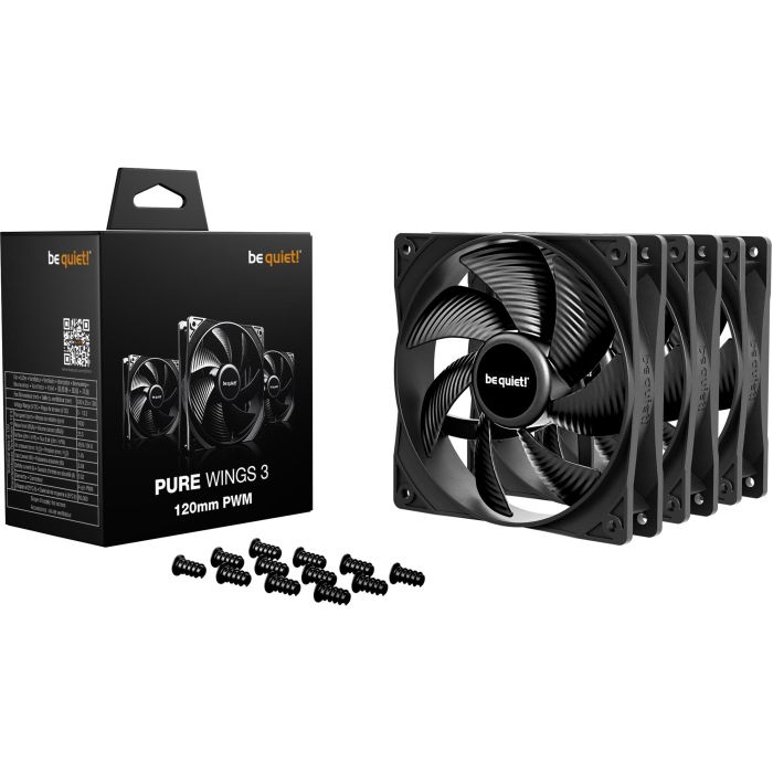 be quiet! Pure Wings 3 120mm PWM 3-Pack 2