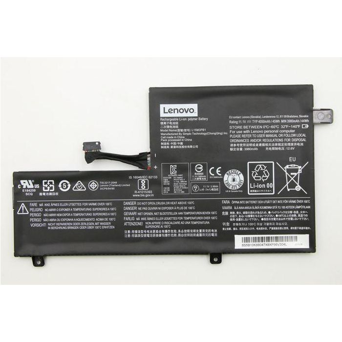 Lenovo 3-cell Li-ion battery with 11.1V voltage, 45Wh capacity, suitable for Lenovo Chromebooks and notebooks.