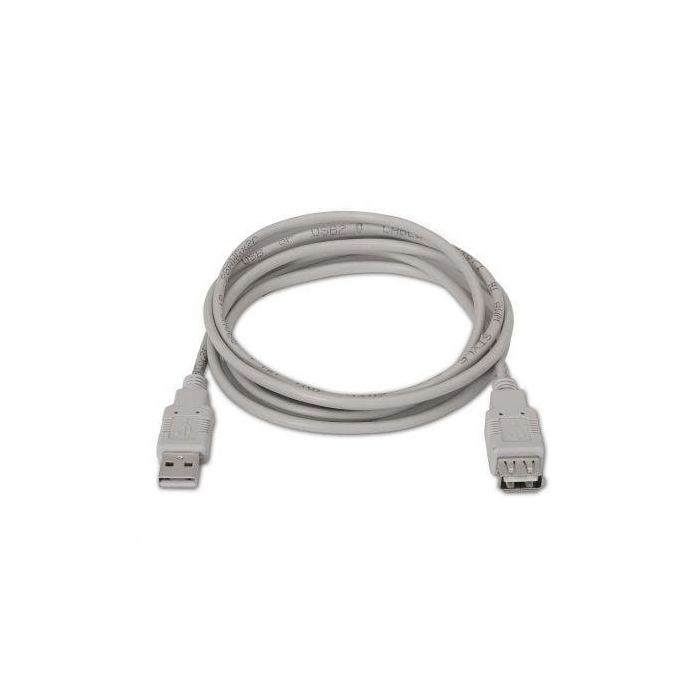 AISENS - CABLE USB 2.0, TIPO A/M-A/H, BEIGE, 3.0M 1 AISENS - CABLE USB 2.0, TIPO A/M-A/H, BEIGE, 3.0M 1