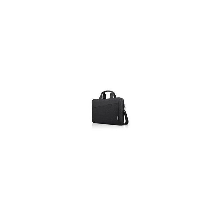 Lenovo Bolso Casual Toploader para Portátil 15.6", Negro, Poliéster acolchado, con bolsillo frontal, ideal para trabajo y escuela