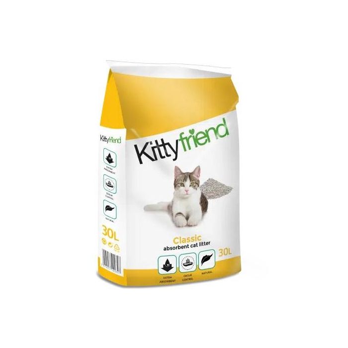 Sanicat Kitty Friend Classic 30lt Arena para Gatos Antibacteriana y Control de Olor 1