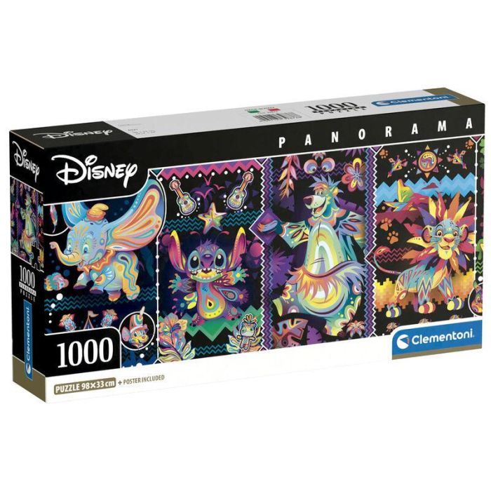Clementoni Puzzle Disney 1000 Piezas Panorama 98x33cm