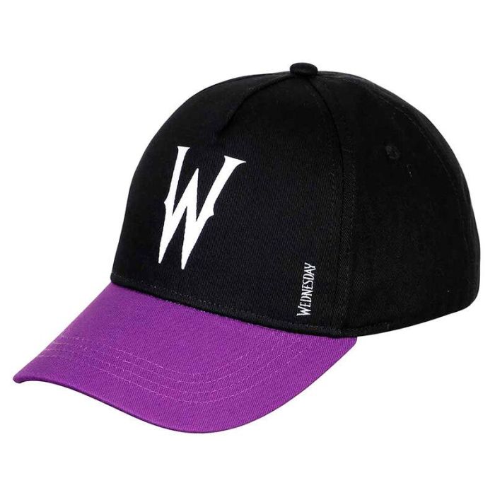 Gorra Infantil W Wednesday Miércoles Negro 1 Gorra Infantil W Wednesday Miércoles Negro 1