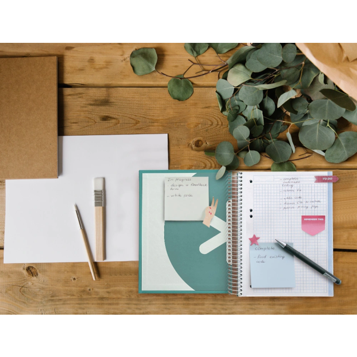 Antartik Cuaderno Espiral A5 Micro 120 Hojas 90gr Cuadro 5mm Banda 5 Color Menta 10