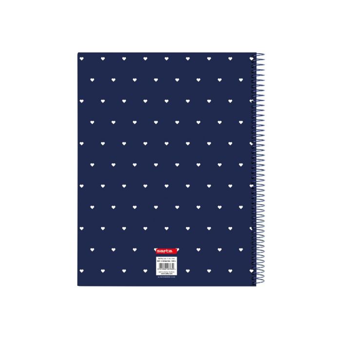 Libreta Safta Paris Rosa Azul marino A4 120 Hojas 1