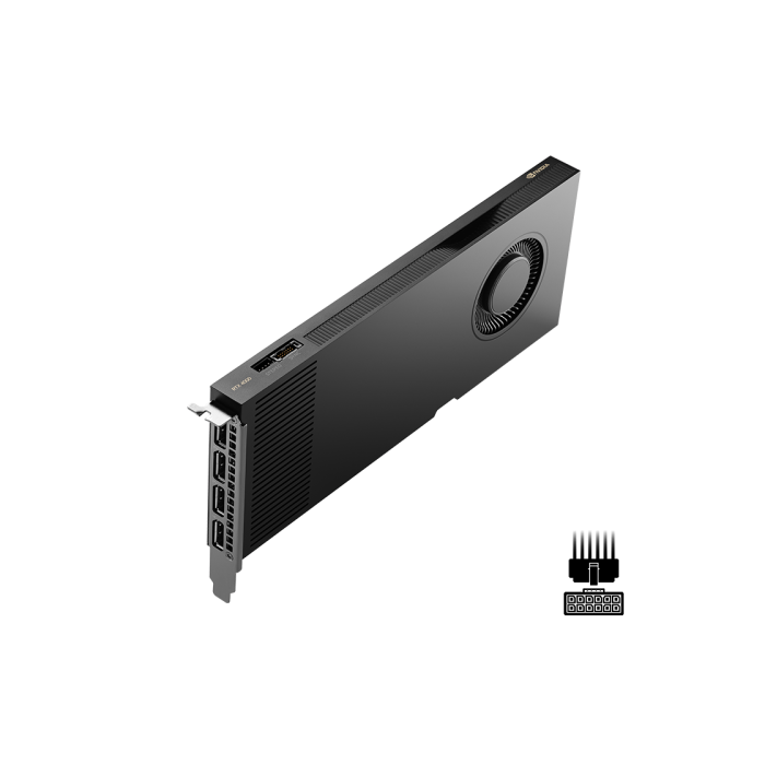PNY Tarjeta Gráfica NVIDIA RTX 4000 Ada Generation 20GB GDDR6 PCI Express x16 4.0 Retail Box 1