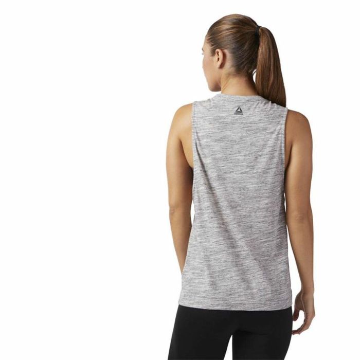 Camiseta de Tirantes Mujer Reebok Marble Muscle Gris claro XS 3