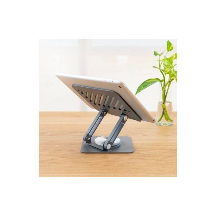 TooQ Soporte Elevador PH-NARVI-G Gris, Soporte para Tablet Rotación 360º y Ajustable hasta 13 Pulgadas Gris Oscuro 2 TooQ Soporte Elevador PH-NARVI-G Gris, Soporte para Tablet Rotación 360º y Ajustable hasta 13 Pulgadas Gris Oscuro 2