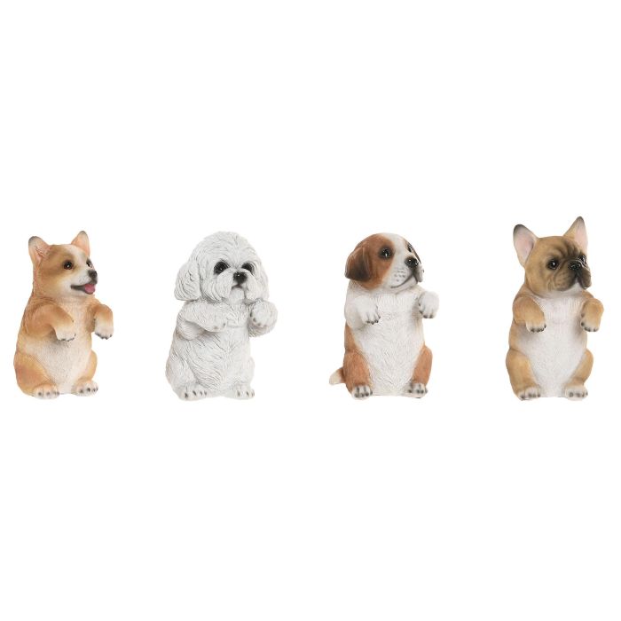 Figura Shabby DKD Home Decor Blanco Marron 8 x 14 x 8 cm (4 Unidades) 0 Figura Shabby DKD Home Decor Blanco Marron 8 x 14 x 8 cm (4 Unidades) 0