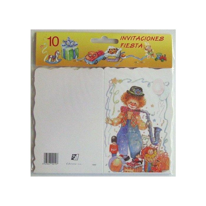 Postales Invitacion A Fiesta Bolsa De 10 Troqueladas