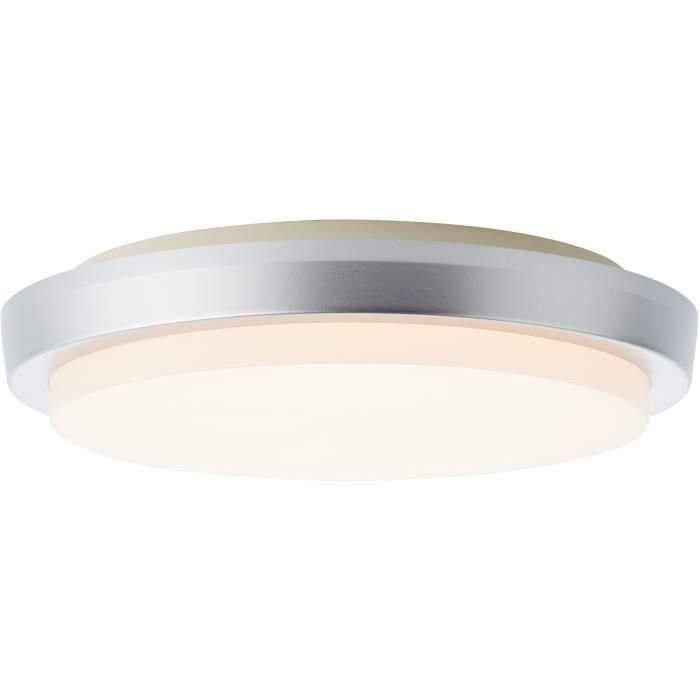 Luz de techo exterior Devora Color plateado LED integrado Luz de techo exterior Devora Color plateado LED integrado