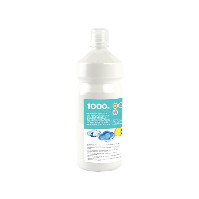 Tempera Liquida Liderpapel Escolar 1000 mL Blanco 3