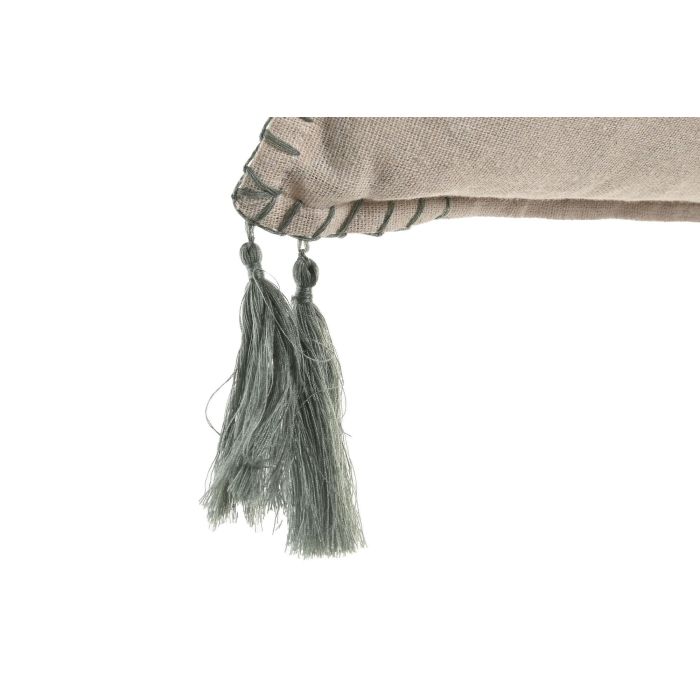 Cojin Boho DKD Home Decor Natural Verde 45 x 45 cm (2 Unidades) 2 Cojin Boho DKD Home Decor Natural Verde 45 x 45 cm (2 Unidades) 2