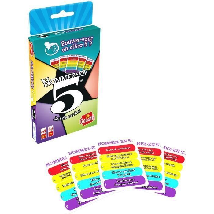 Goliath GOL8720077262744 Juego de cartas Nombre 5 4