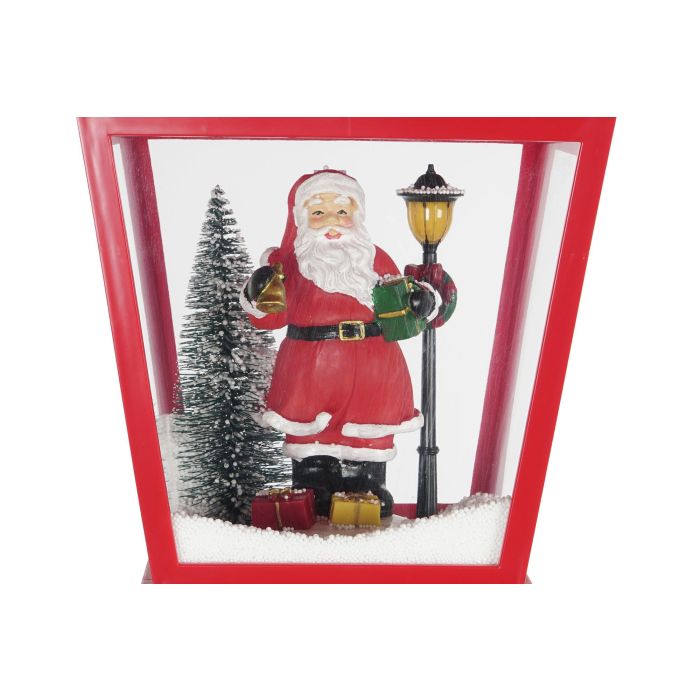 DKD Home Decor Farola Navidad Tradicional Rojo Blanco 30 x 180 x 30 cm con efecto nieve LED 5