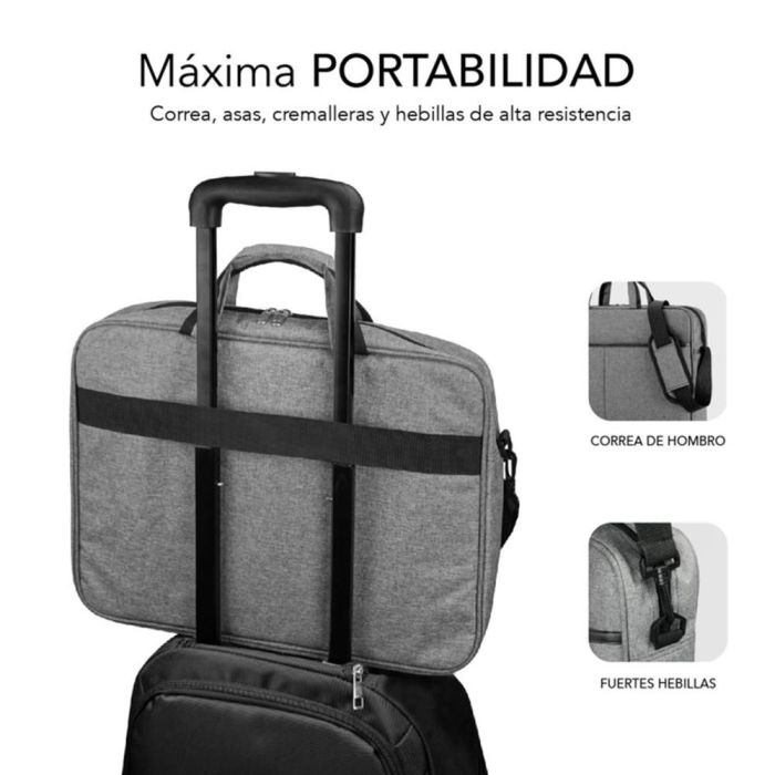 Maletín Subblim Elite Laptop Bag para Portátiles hasta 14"/ Cinta para Trolley/ Gris 2 Maletín Subblim Elite Laptop Bag para Portátiles hasta 14"/ Cinta para Trolley/ Gris 2